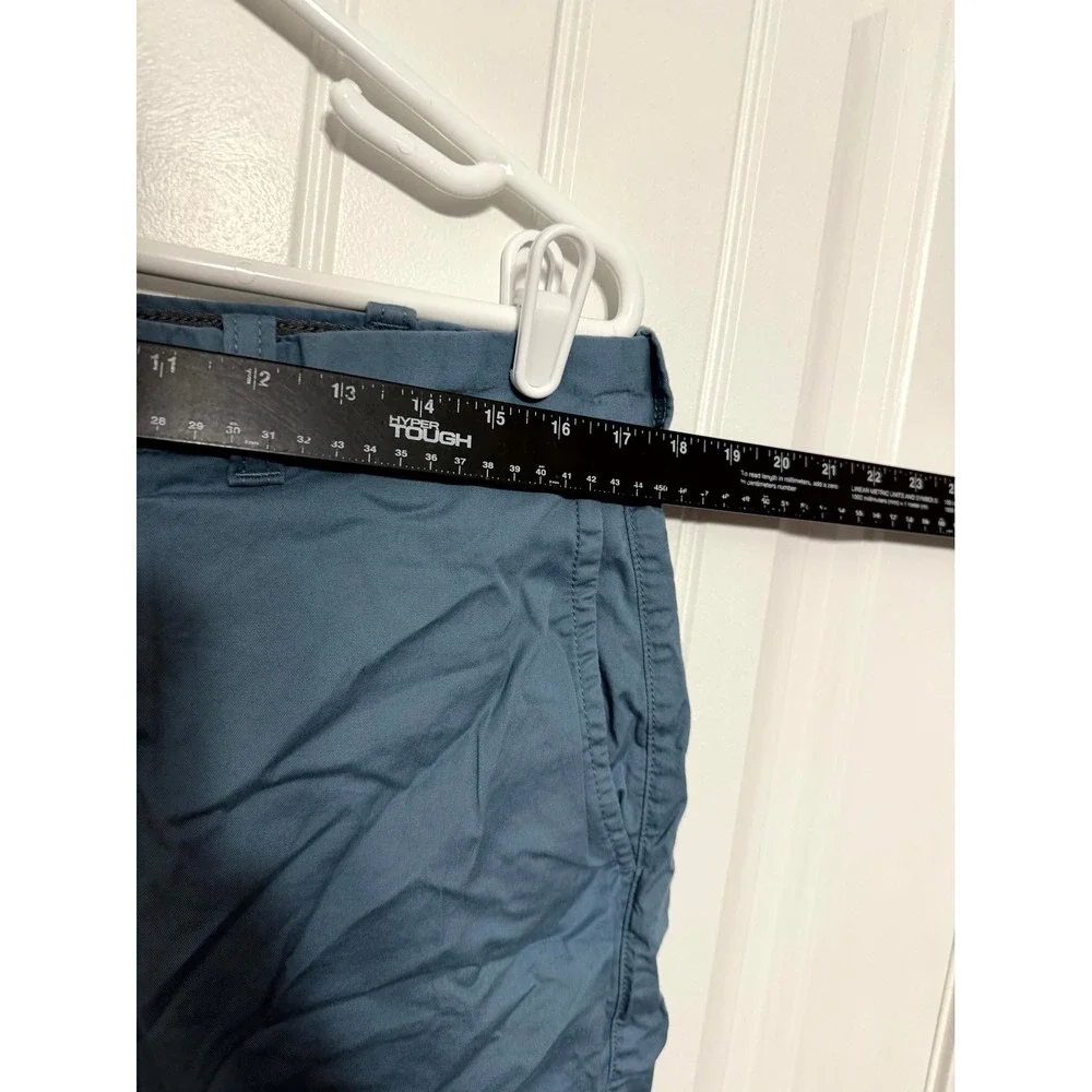 J.Crew Chino Shorts Mens 35 Blue Stretch 9 Inseam Casual Summer 6579